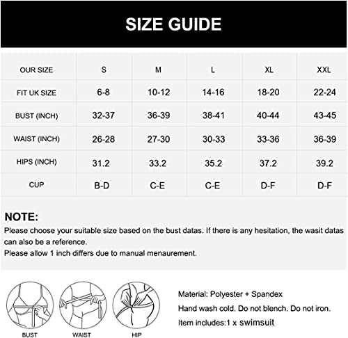 RXRXCOCO Women Tummy Control Bathing Suits for Women Plus Size Swimsuit One Piece Swimwear