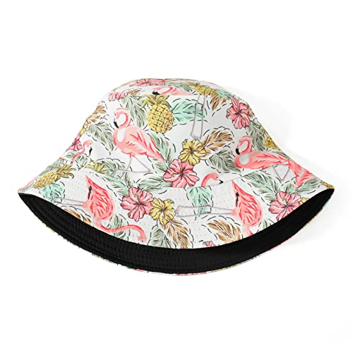 MengPa Unisex Bucket Hat Men Women Summer Travel Sun Fisherman Hats Reversible