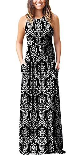 PCEAIIH Women's Maxi Dress Casual Deep V Short Sleeve Floral Ladies Wrap Long Dress with Pockets