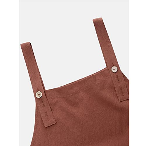 Runstarshow Womens Summer Casual Spaghetti Strap Sleeveless Baggy Jumpsuit Dungarees Wide Leg Loose Overalls Rompers