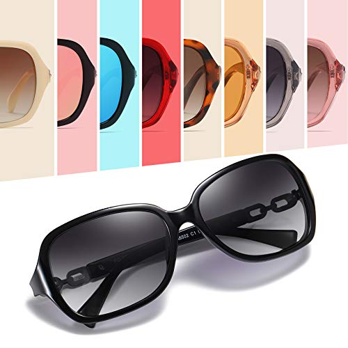 AOMASTE Retro Square Polarized Sunglasses for Women 100% UV400 Protection Lens Driving Outdoor Eyewear