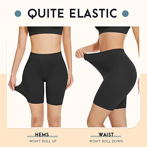 SIHOHAN Womens Slip Shorts Comfortable Short Pants Ultra Soft Seamless Long Briefs for Under Dresses Leggings and Yoga