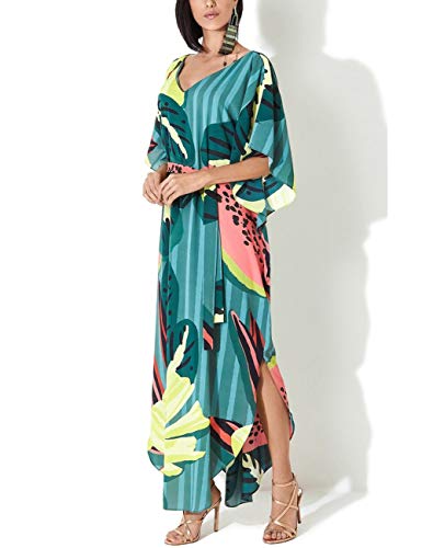 Bsubseach Swimsuit Cover Up for Swimwear Women Kaftan Dresses Summer Caftan with Drawstring