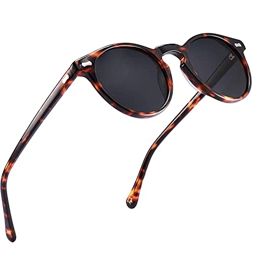 CARFIA Polarised Womens Sunglasses Vintage UV400 Protection Acetate Frame