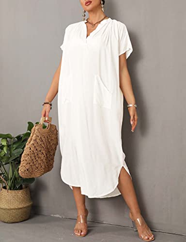 Bsubseach Swimsuit Cover Up for Swimwear Women Kaftan Dresses Summer Caftan with Drawstring