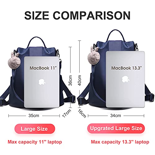 Charmore Women Backpack Ladies Rucksack Waterproof Nylon School bags Anti-theft Dayback Shoulder Bags
