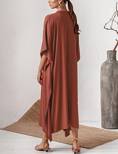 Bsubseach Swimsuit Cover Up for Swimwear Women Kaftan Dresses Summer Caftan with Drawstring
