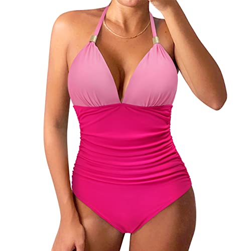 RXRXCOCO Women Tummy Control Bathing Suits for Women Plus Size Swimsuit One Piece Swimwear