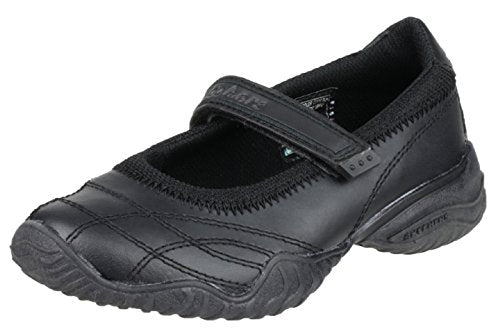 Skechers Girl's Velocity Pouty Mary Janes, Black Smooth Trim