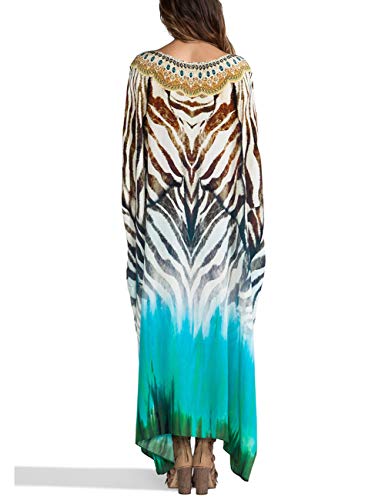 Bsubseach Swimsuit Cover Up for Swimwear Women Kaftan Dresses Summer Caftan with Drawstring