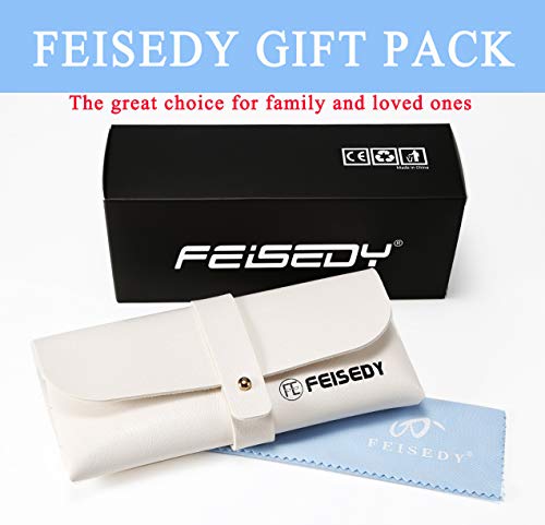 FEISEDY Oversized Polarised Square Sunglasses Sparkling Composite Large Frame Ladies Sunglasses Classic Womens Sunglasses