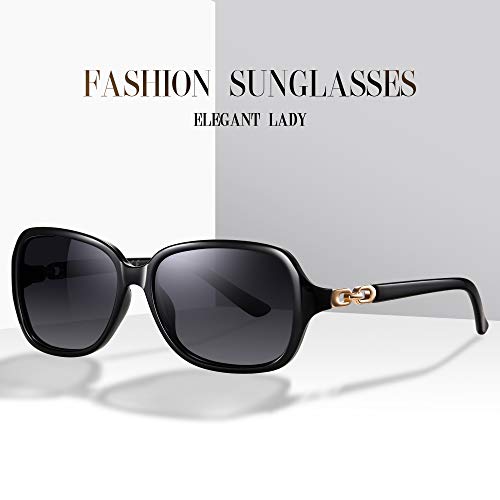 AOMASTE Retro Square Polarized Sunglasses for Women 100% UV400 Protection Lens Driving Outdoor Eyewear
