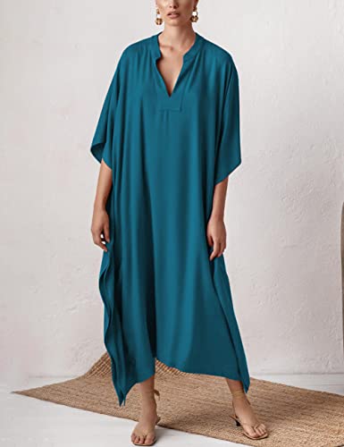 Bsubseach Swimsuit Cover Up for Swimwear Women Kaftan Dresses Summer Caftan with Drawstring