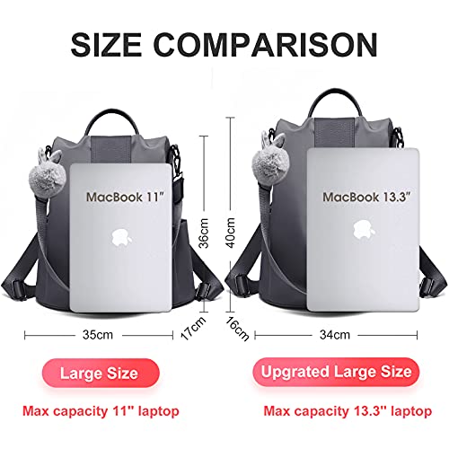 Charmore Women Backpack Ladies Rucksack Waterproof Nylon School bags Anti-theft Dayback Shoulder Bags