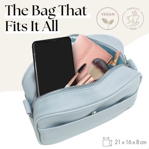 Lily England Ladies Cross Body Bag - Handbag with Adjustable Wide Strap & Gold Purse Chain - Multipurpose Shoulder & Crossbody Bags for Women