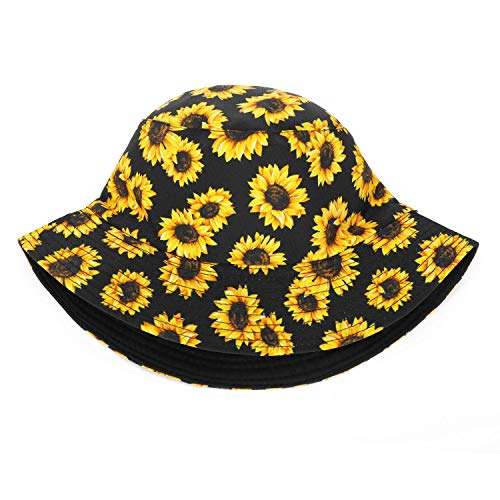 MengPa Unisex Bucket Hat Men Women Summer Travel Sun Fisherman Hats Reversible
