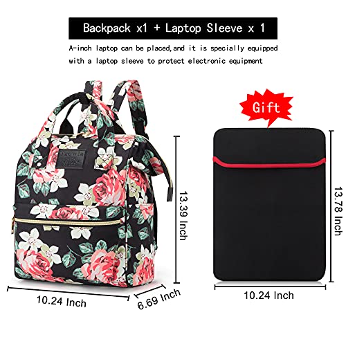 Mini Women Backpack, Small Laptop Backpack, Stylish College School Casual Daypack Bookbag, Work Bags Shopping Light Weight Rucksack For Girls Student Teacher Fits