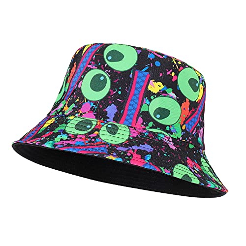 MengPa Unisex Bucket Hat Men Women Summer Travel Sun Fisherman Hats Reversible