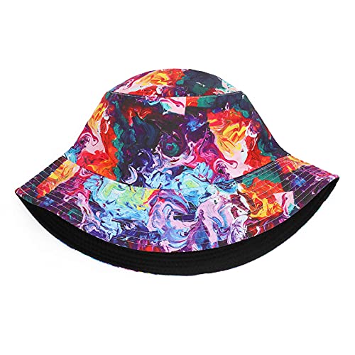 MengPa Unisex Bucket Hat Men Women Summer Travel Sun Fisherman Hats Reversible