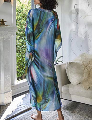 Bsubseach Swimsuit Cover Up for Swimwear Women Kaftan Dresses Summer Caftan with Drawstring