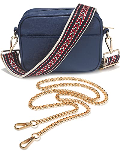 Lily England Ladies Cross Body Bag - Handbag with Adjustable Wide Strap & Gold Purse Chain - Multipurpose Shoulder & Crossbody Bags for Women