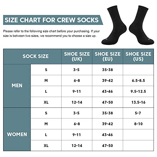coskefy Cotton Sports Socks Cushioned Running Socks Trainer Socks for Men Women Walking Hiking Trekking Socks, 6 Pairs x black