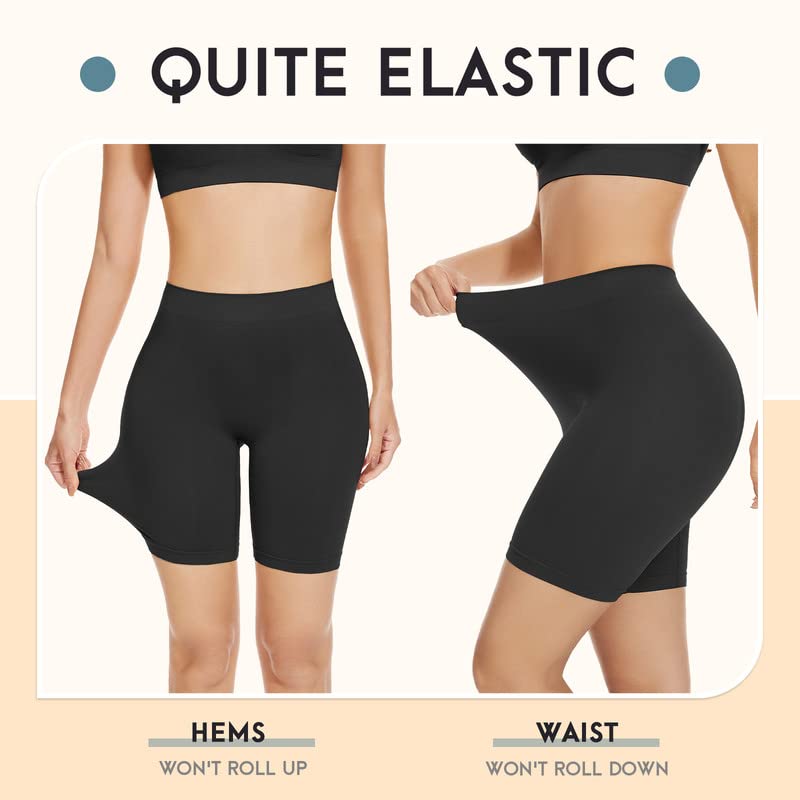 SIHOHAN Womens Slip Shorts Comfortable Short Pants Ultra Soft Seamless Long Briefs for Under Dresses Leggings and Yoga