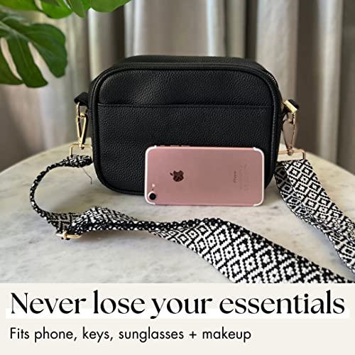 Lily England Ladies Cross Body Bag - Handbag with Adjustable Wide Strap & Gold Purse Chain - Multipurpose Shoulder & Crossbody Bags for Women