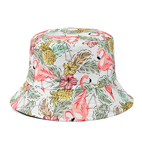 MengPa Unisex Bucket Hat Men Women Summer Travel Sun Fisherman Hats Reversible