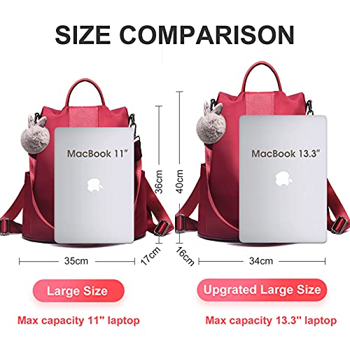 Charmore Women Backpack Ladies Rucksack Waterproof Nylon School bags Anti-theft Dayback Shoulder Bags