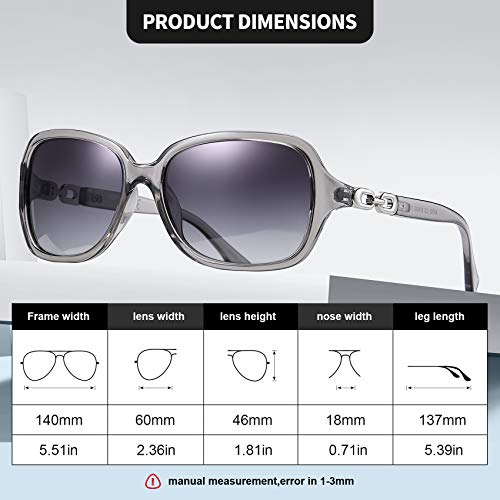 AOMASTE Retro Square Polarized Sunglasses for Women 100% UV400 Protection Lens Driving Outdoor Eyewear