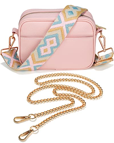 Lily England Ladies Cross Body Bag - Handbag with Adjustable Wide Strap & Gold Purse Chain - Multipurpose Shoulder & Crossbody Bags for Women