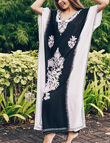 Bsubseach Swimsuit Cover Up for Swimwear Women Kaftan Dresses Summer Caftan with Drawstring
