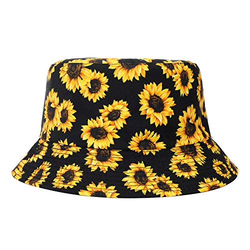 MengPa Unisex Bucket Hat Men Women Summer Travel Sun Fisherman Hats Reversible
