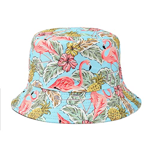 MengPa Unisex Bucket Hat Men Women Summer Travel Sun Fisherman Hats Reversible