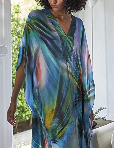 Bsubseach Swimsuit Cover Up for Swimwear Women Kaftan Dresses Summer Caftan with Drawstring