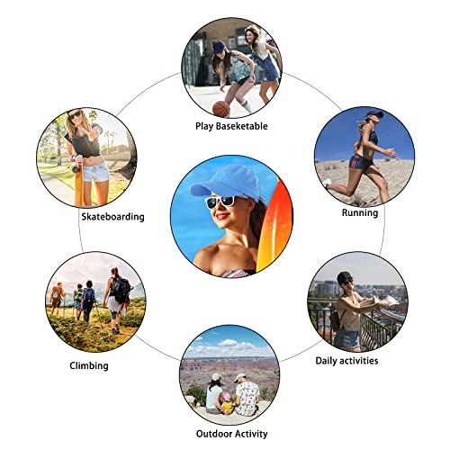 Womens Criss Cross Ponytail Baseball Cap,High Messy Bun Ponycap Quick Drying Mesh Outdoor Sports Hat with Ponytail Hole Adjustable Travel Summer Hat