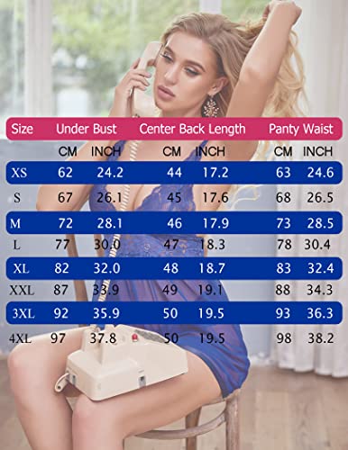 Avidlove Women Lingerie Lace Babydoll Strap Chemise Halter Teddy V neck Sleepwear