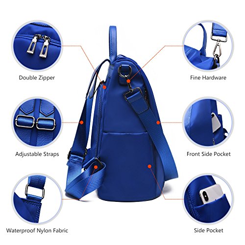 Charmore Women Backpack Ladies Rucksack Waterproof Nylon School bags Anti-theft Dayback Shoulder Bags