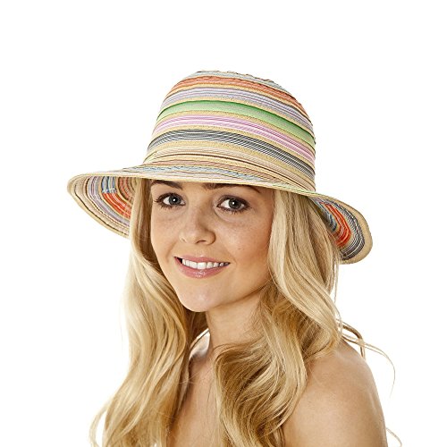 i-Smalls New Season for 2015 Ladies Narrow Brim Ribbon Braid Fashion Sun Hat