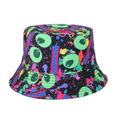 MengPa Unisex Bucket Hat Men Women Summer Travel Sun Fisherman Hats Reversible