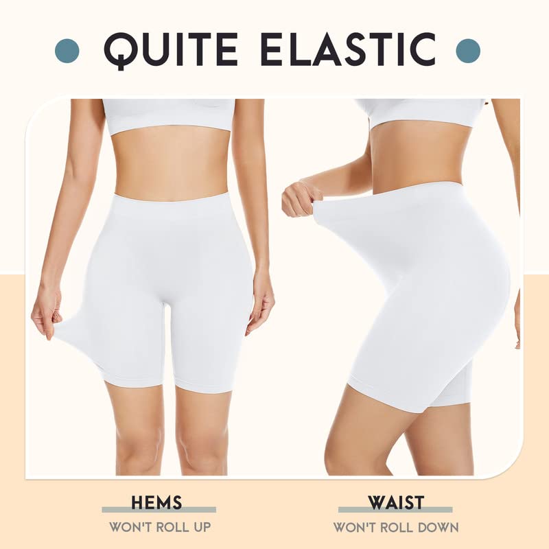 SIHOHAN Womens Slip Shorts Comfortable Short Pants Ultra Soft Seamless Long Briefs for Under Dresses Leggings and Yoga