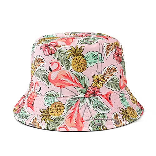 MengPa Unisex Bucket Hat Men Women Summer Travel Sun Fisherman Hats Reversible