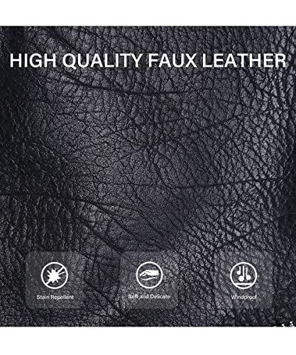 Bellivera Womens Faux Leather Casual Jacket Moto Fall Clothes Coat