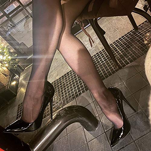 GENSHUO Women Fashion Pointed Toe High Heel Pumps Sexy Slip On Stiletto Party Shoes