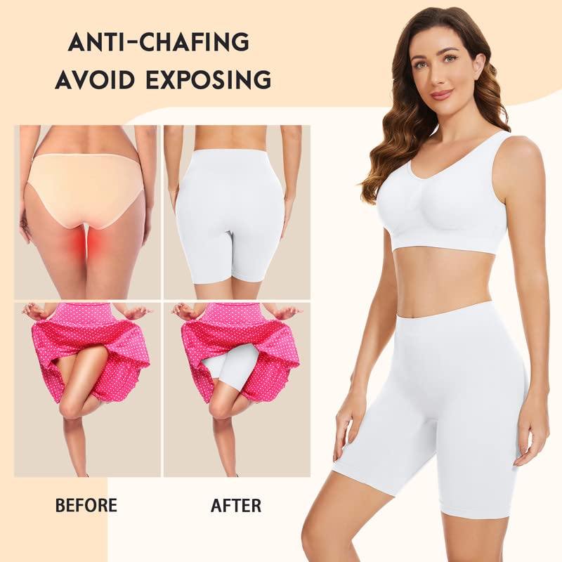 SIHOHAN Womens Slip Shorts Comfortable Short Pants Ultra Soft Seamless Long Briefs for Under Dresses Leggings and Yoga