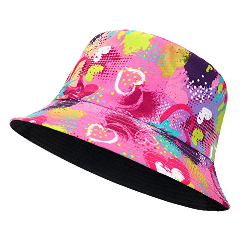 MengPa Unisex Bucket Hat Men Women Summer Travel Sun Fisherman Hats Reversible