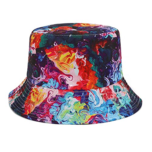 MengPa Unisex Bucket Hat Men Women Summer Travel Sun Fisherman Hats Reversible