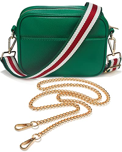 Lily England Ladies Cross Body Bag - Handbag with Adjustable Wide Strap & Gold Purse Chain - Multipurpose Shoulder & Crossbody Bags for Women