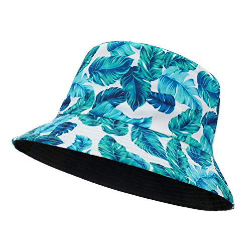 MengPa Unisex Bucket Hat Men Women Summer Travel Sun Fisherman Hats Reversible